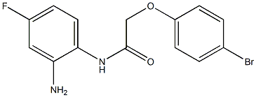 N-(2-amino-4-fluorophenyl)-2-(4-bromophenoxy)acetamide,,结构式