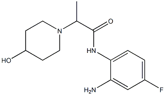N-(2-amino-4-fluorophenyl)-2-(4-hydroxypiperidin-1-yl)propanamide