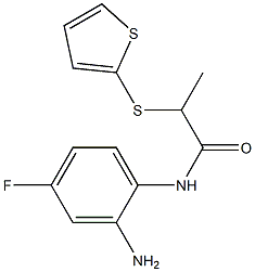 N-(2-amino-4-fluorophenyl)-2-(thiophen-2-ylsulfanyl)propanamide