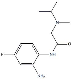 N-(2-amino-4-fluorophenyl)-2-[isopropyl(methyl)amino]acetamide 化学構造式