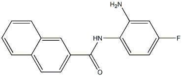 N-(2-amino-4-fluorophenyl)-2-naphthamide Struktur