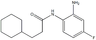 N-(2-amino-4-fluorophenyl)-3-cyclohexylpropanamide Struktur