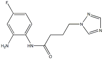 N-(2-amino-4-fluorophenyl)-4-(1H-1,2,4-triazol-1-yl)butanamide Structure