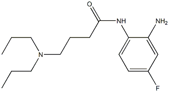 N-(2-amino-4-fluorophenyl)-4-(dipropylamino)butanamide Struktur