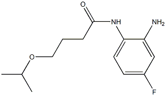 N-(2-amino-4-fluorophenyl)-4-(propan-2-yloxy)butanamide Struktur