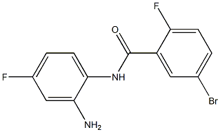 N-(2-amino-4-fluorophenyl)-5-bromo-2-fluorobenzamide Structure