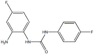 N-(2-amino-4-fluorophenyl)-N'-(4-fluorophenyl)urea Struktur