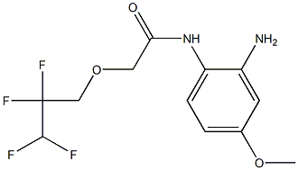 N-(2-amino-4-methoxyphenyl)-2-(2,2,3,3-tetrafluoropropoxy)acetamide 化学構造式