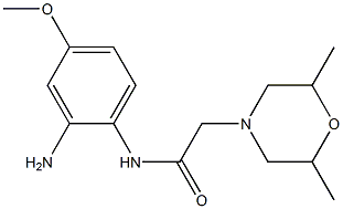 N-(2-amino-4-methoxyphenyl)-2-(2,6-dimethylmorpholin-4-yl)acetamide Struktur