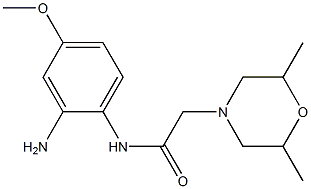 N-(2-amino-4-methoxyphenyl)-2-(2,6-dimethylmorpholin-4-yl)acetamide