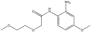 N-(2-amino-4-methoxyphenyl)-2-(2-methoxyethoxy)acetamide 结构式