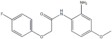 N-(2-amino-4-methoxyphenyl)-2-(4-fluorophenoxy)acetamide 化学構造式