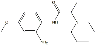 N-(2-amino-4-methoxyphenyl)-2-(dipropylamino)propanamide 化学構造式