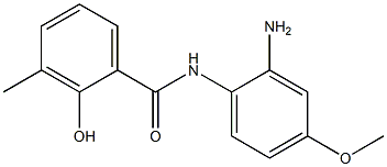 N-(2-amino-4-methoxyphenyl)-2-hydroxy-3-methylbenzamide Struktur