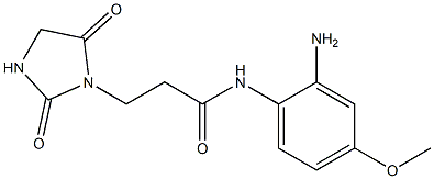 N-(2-amino-4-methoxyphenyl)-3-(2,5-dioxoimidazolidin-1-yl)propanamide Structure
