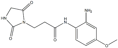 N-(2-amino-4-methoxyphenyl)-3-(2,5-dioxoimidazolidin-1-yl)propanamide 结构式