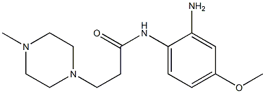 N-(2-amino-4-methoxyphenyl)-3-(4-methylpiperazin-1-yl)propanamide 化学構造式