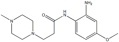 N-(2-amino-4-methoxyphenyl)-3-(4-methylpiperazin-1-yl)propanamide,,结构式