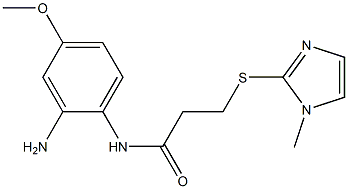  N-(2-amino-4-methoxyphenyl)-3-[(1-methyl-1H-imidazol-2-yl)sulfanyl]propanamide