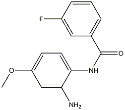 N-(2-amino-4-methoxyphenyl)-3-fluorobenzamide 化学構造式