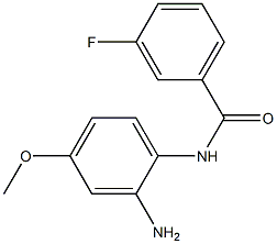 N-(2-amino-4-methoxyphenyl)-3-fluorobenzamide,,结构式