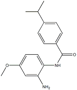 N-(2-amino-4-methoxyphenyl)-4-(propan-2-yl)benzamide 结构式