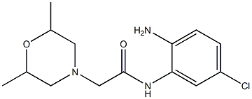 N-(2-amino-5-chlorophenyl)-2-(2,6-dimethylmorpholin-4-yl)acetamide,,结构式