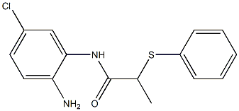 N-(2-amino-5-chlorophenyl)-2-(phenylsulfanyl)propanamide Struktur