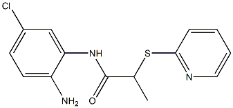 N-(2-amino-5-chlorophenyl)-2-(pyridin-2-ylsulfanyl)propanamide Struktur