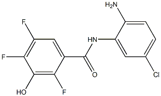 N-(2-amino-5-chlorophenyl)-2,4,5-trifluoro-3-hydroxybenzamide