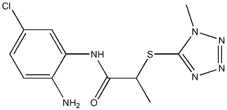 N-(2-amino-5-chlorophenyl)-2-[(1-methyl-1H-1,2,3,4-tetrazol-5-yl)sulfanyl]propanamide Structure