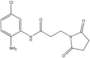 N-(2-amino-5-chlorophenyl)-3-(2,5-dioxopyrrolidin-1-yl)propanamide Struktur