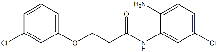 N-(2-amino-5-chlorophenyl)-3-(3-chlorophenoxy)propanamide Struktur