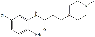 N-(2-amino-5-chlorophenyl)-3-(4-methylpiperazin-1-yl)propanamide 化学構造式