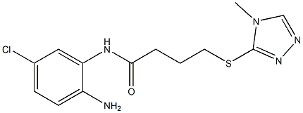 N-(2-amino-5-chlorophenyl)-4-[(4-methyl-4H-1,2,4-triazol-3-yl)sulfanyl]butanamide