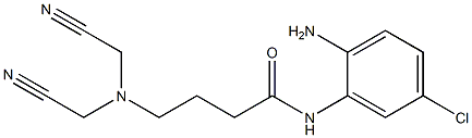 N-(2-amino-5-chlorophenyl)-4-[bis(cyanomethyl)amino]butanamide 结构式