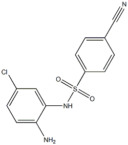 N-(2-amino-5-chlorophenyl)-4-cyanobenzene-1-sulfonamide Structure