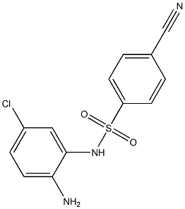 N-(2-amino-5-chlorophenyl)-4-cyanobenzene-1-sulfonamide,,结构式