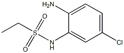 N-(2-amino-5-chlorophenyl)ethanesulfonamide 化学構造式