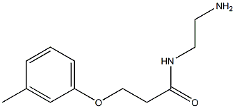 N-(2-aminoethyl)-3-(3-methylphenoxy)propanamide 化学構造式