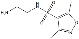 N-(2-aminoethyl)-3,5-dimethyl-1,2-oxazole-4-sulfonamide Struktur