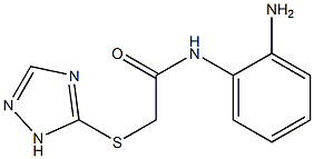 N-(2-aminophenyl)-2-(1H-1,2,4-triazol-5-ylsulfanyl)acetamide Structure