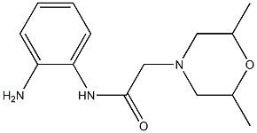 N-(2-aminophenyl)-2-(2,6-dimethylmorpholin-4-yl)acetamide Struktur