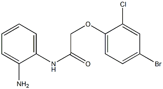 N-(2-aminophenyl)-2-(4-bromo-2-chlorophenoxy)acetamide Struktur