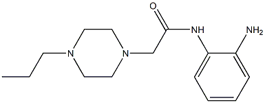 N-(2-aminophenyl)-2-(4-propylpiperazin-1-yl)acetamide Struktur