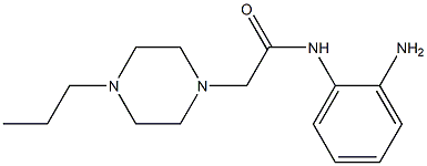 N-(2-aminophenyl)-2-(4-propylpiperazin-1-yl)acetamide 结构式