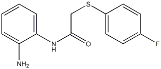 N-(2-aminophenyl)-2-[(4-fluorophenyl)sulfanyl]acetamide Struktur