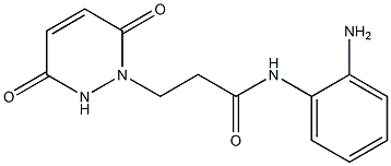 N-(2-aminophenyl)-3-(3,6-dioxo-3,6-dihydropyridazin-1(2H)-yl)propanamide 结构式