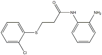 N-(2-aminophenyl)-3-[(2-chlorophenyl)sulfanyl]propanamide Structure