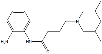 N-(2-aminophenyl)-4-(3,5-dimethylpiperidin-1-yl)butanamide Structure